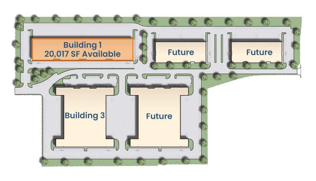 4-14-25-Northlake---site-plan---highlighting-building-1