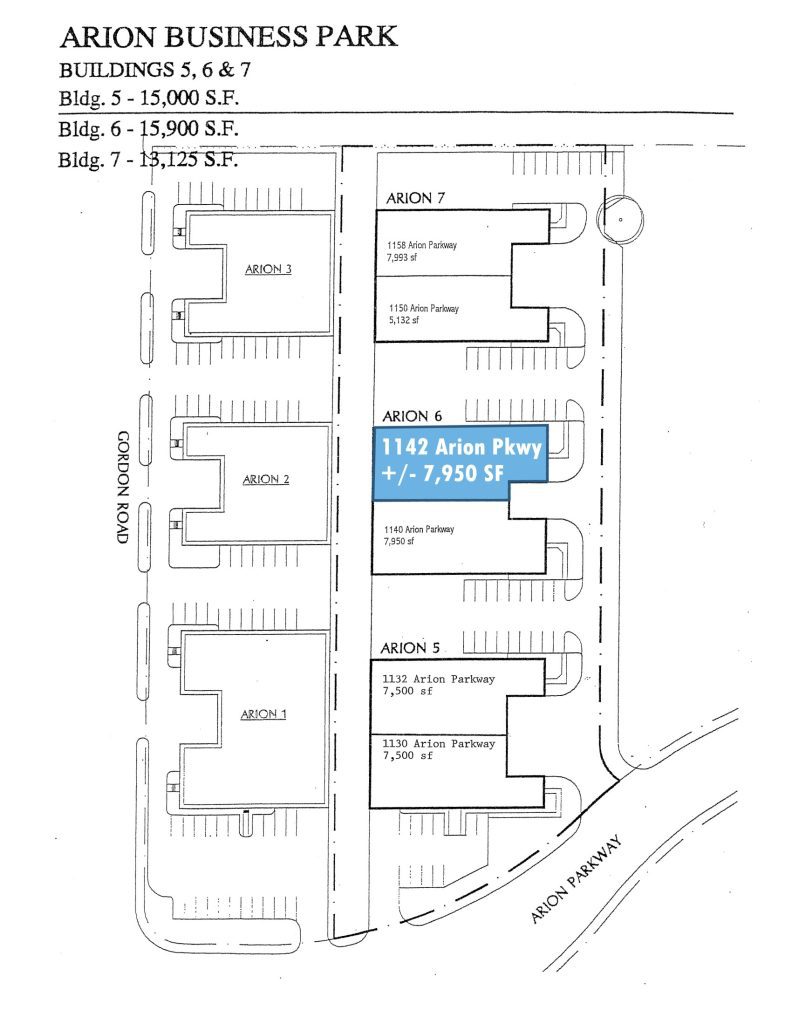 Site Plan - 1142 Arion Pkwy