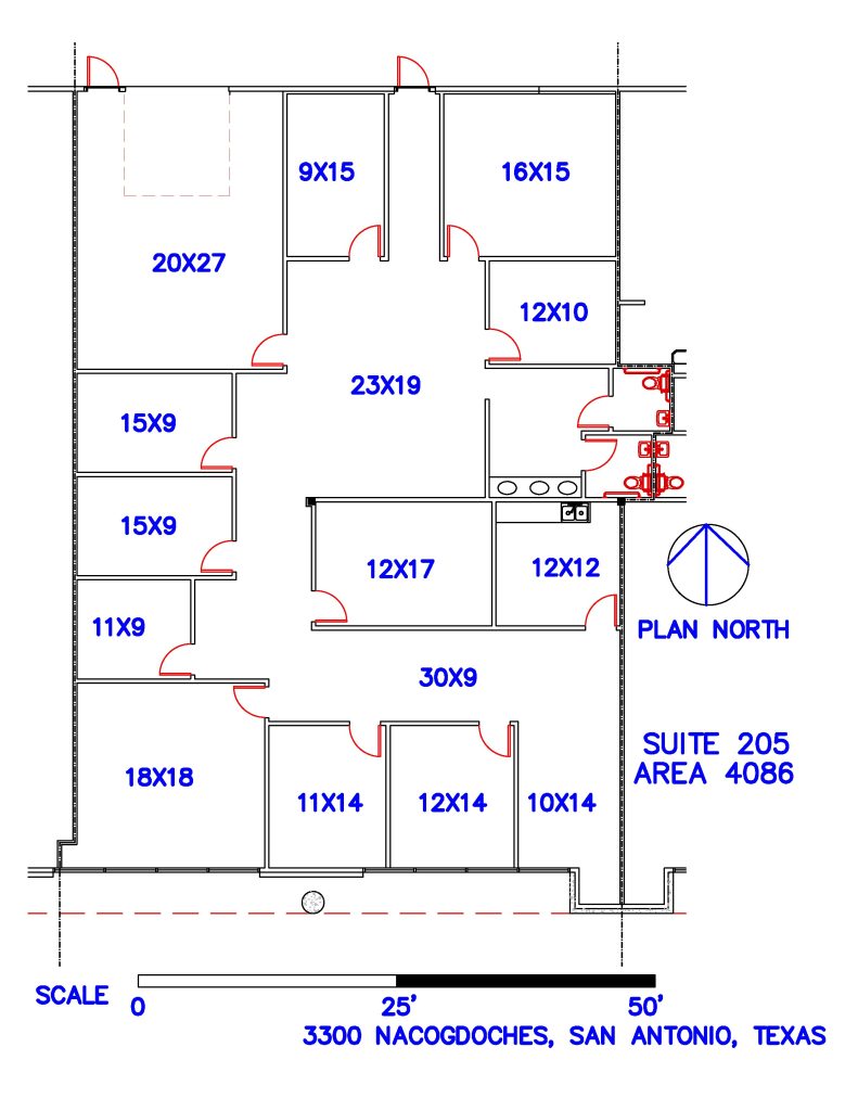 Suite 205 with dimensions (002)