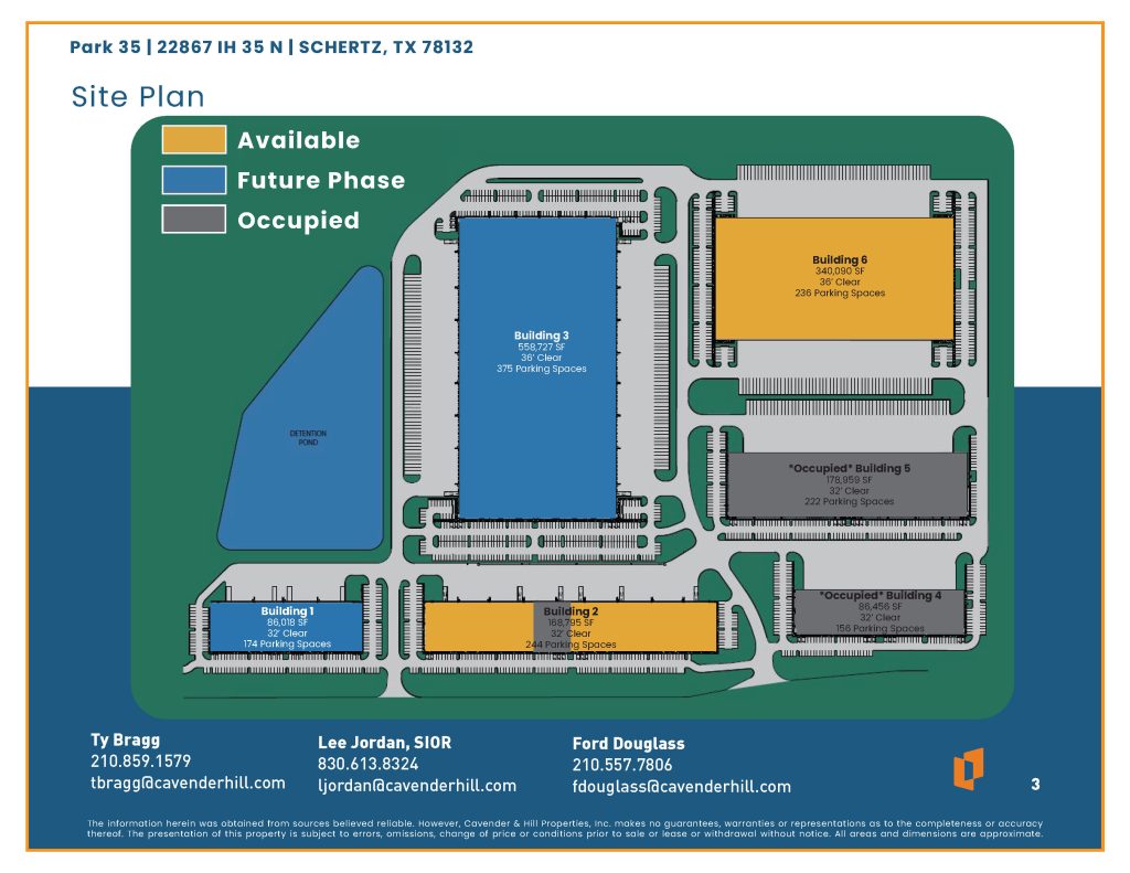 Site Plan - Park 35, 22867 IH 35 N, Schertz, TX
